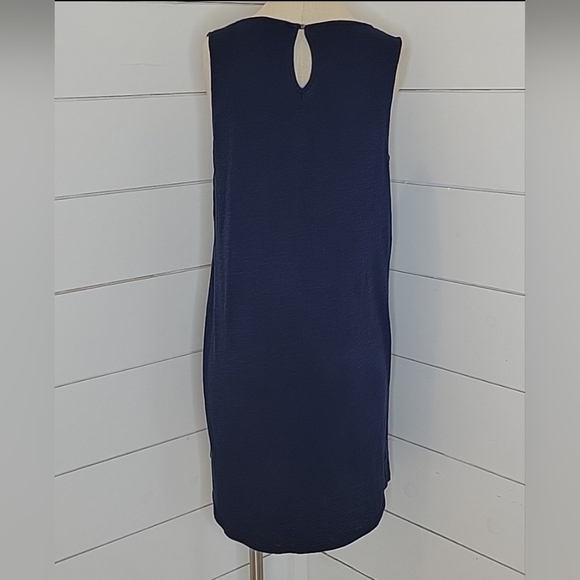 LUCKY BRAND medium navy blue cotton crochet dress - Picture 2 of 5